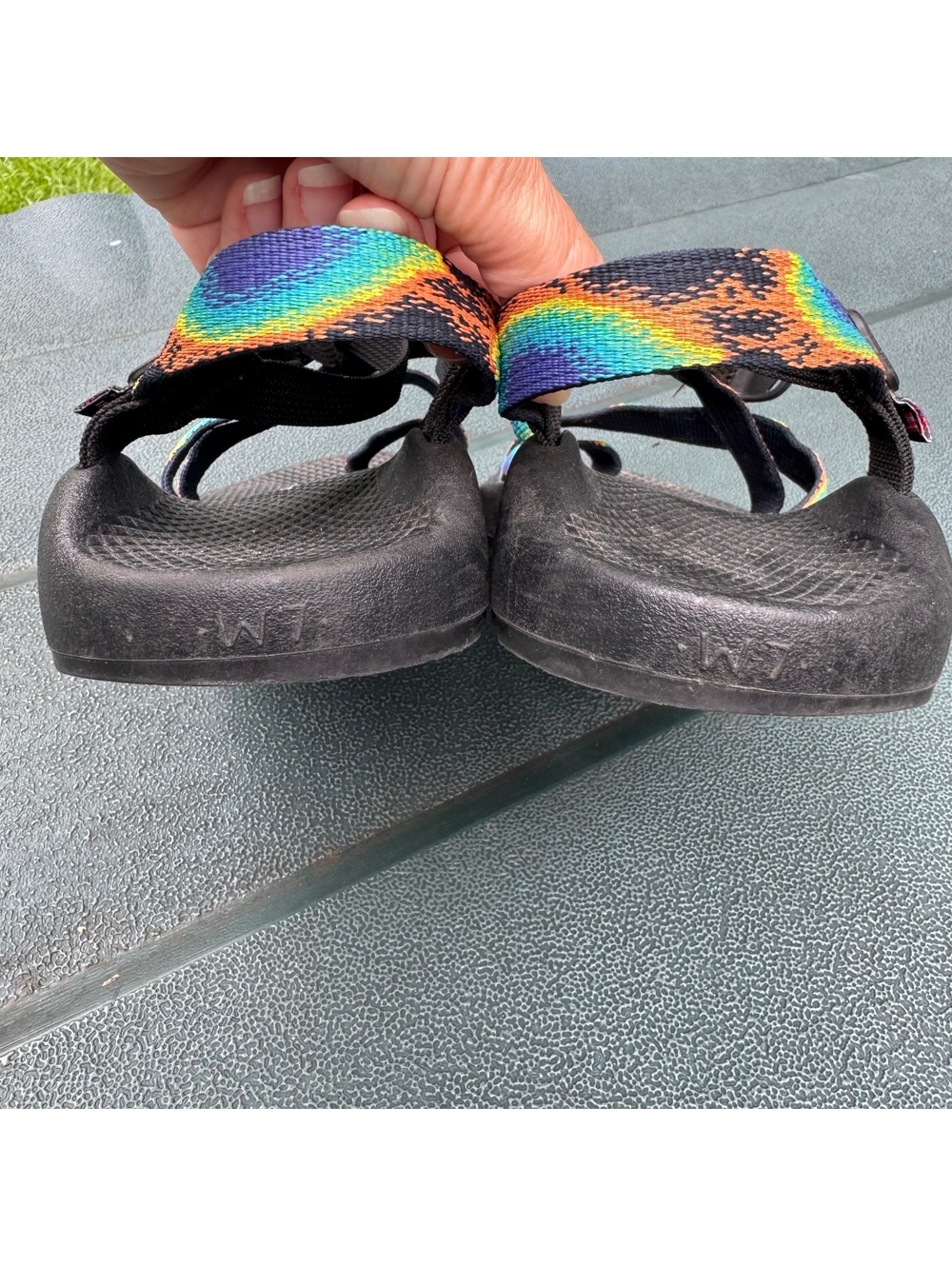 Chaco Rainbow Strap Sandals Size 7 - Picture 3 of 5